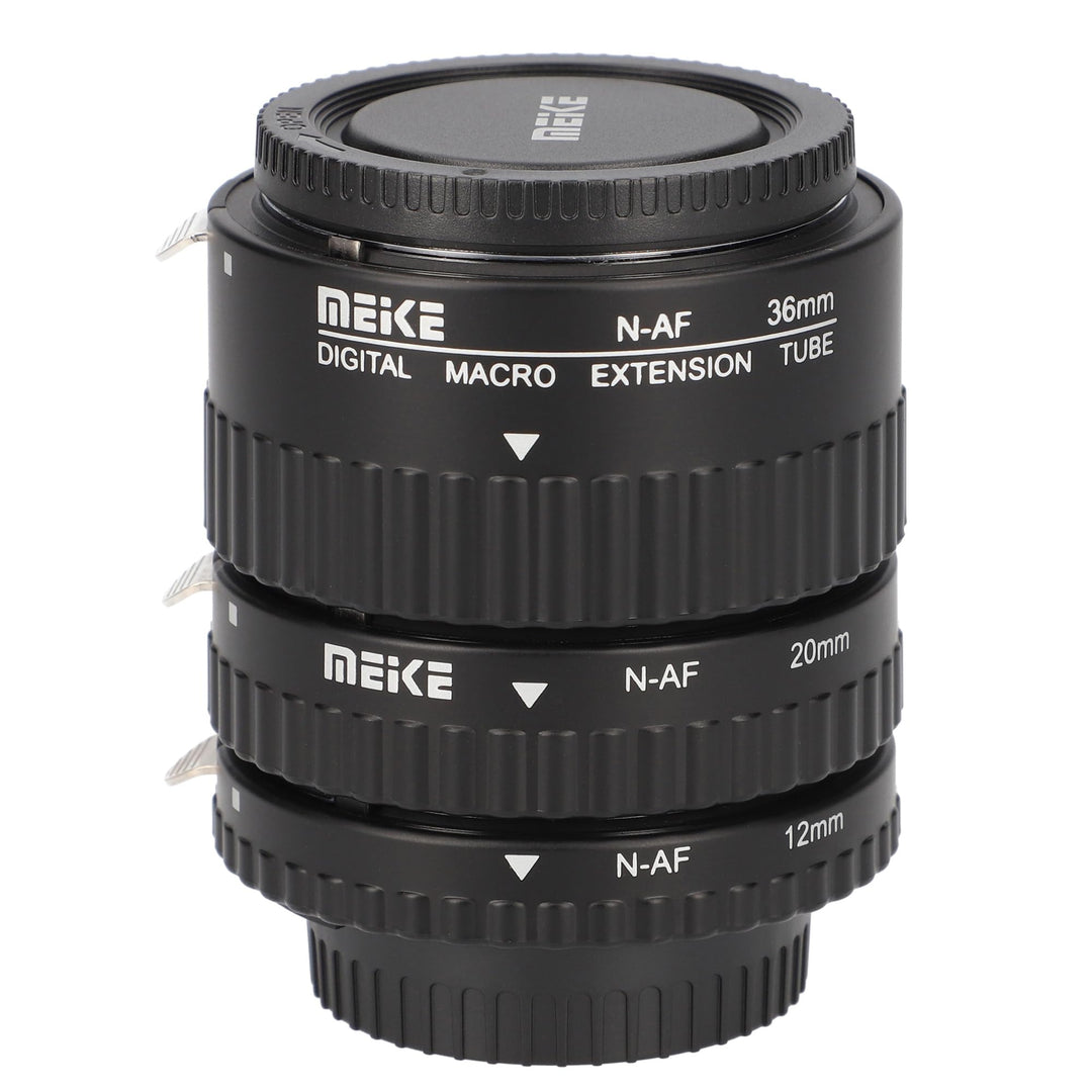 Khalia-Foto AF Autofokus Zwischenringe für Nikon SLR Kameras, Automatik-Zwischenringe (Metall), 1080