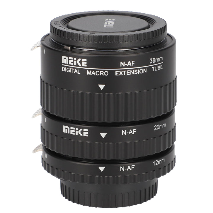 Khalia-Foto AF Autofokus Zwischenringe für Nikon SLR Kameras, Automatik-Zwischenringe (Metall), 1080