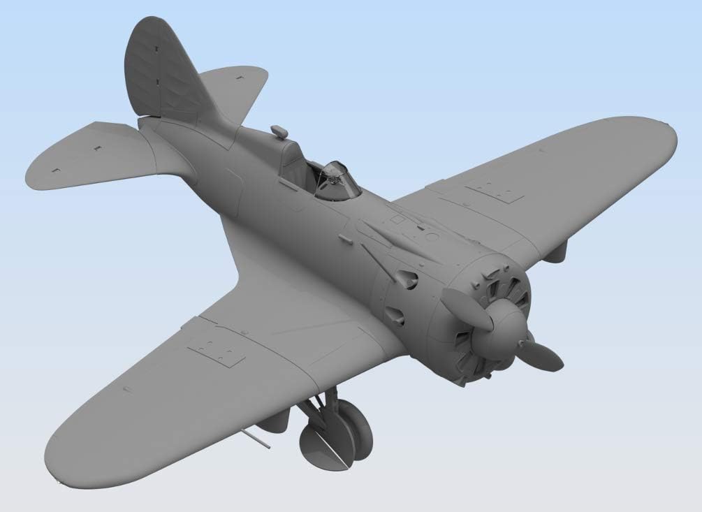 ICM 32003 Air, Force, Modellbausatz I-16 Type 29, WWII Soviet Fighter, Schwarz