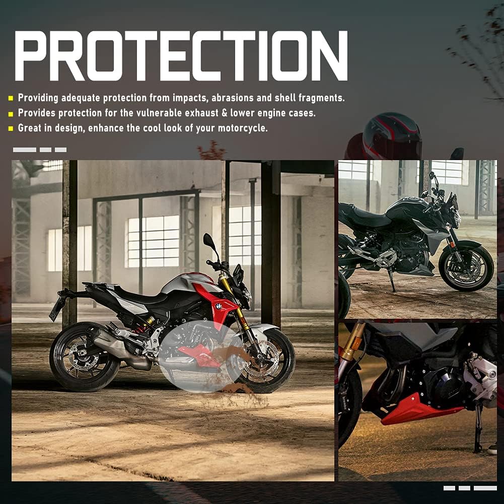 Cubierta de motocicleta Bellypan Motor Guard Chasis Bumper Protection Cover Panel inferior Spoiler C