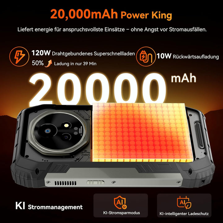 Blackview Xplore 2 Outdoor Handy Ohne Vertrag 5G, 20000mAh Outdoor Smartphone Android 15, 36GB+256GB
