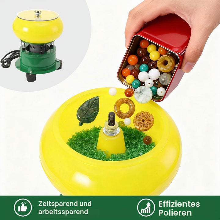 100W Schmuck Poliermaschine Vibrierende Poliertrommel Vibrationsbecher 8 Zoll, Steinpoliermaschine P