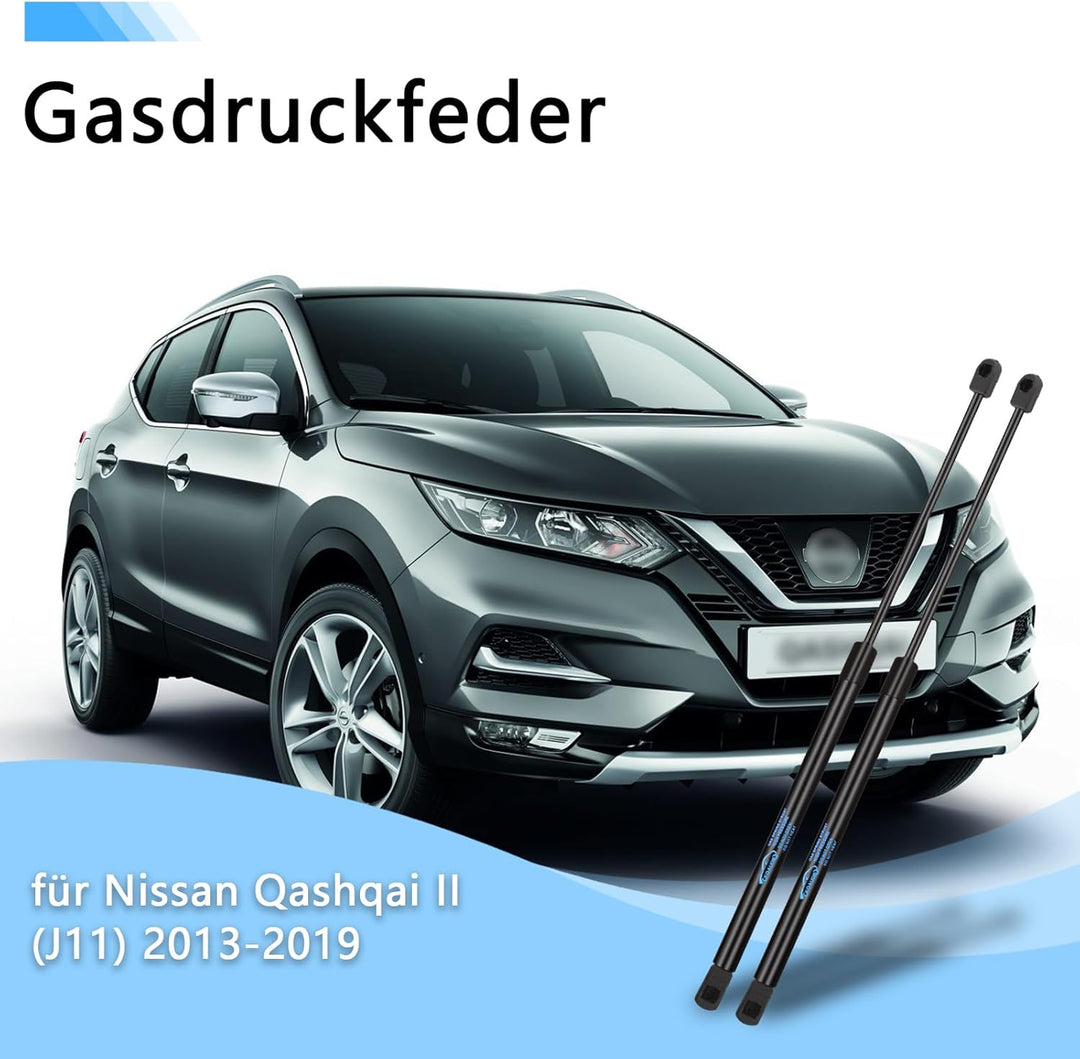 2x Heckklappendämpfer für Nissan Qashqai II (J11) 2013-2019 Kofferraum Dämpfer Gasdruckdämpfer Gasfe