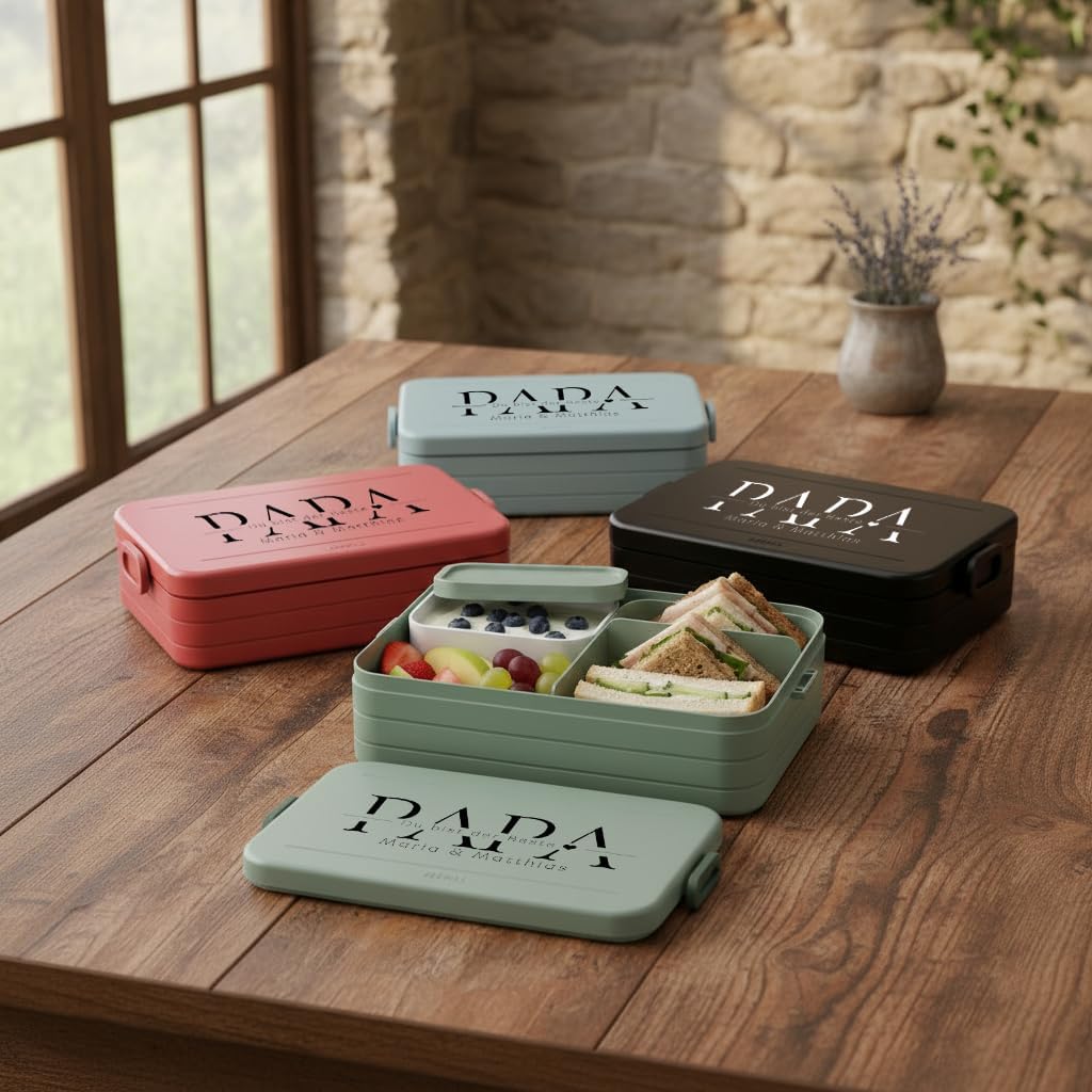 MEPAL Brotdose Spülmaschinenfest Outdoor, Lunchbox mit Einsatz für perfekte Ordnung, Mikrowellengeei