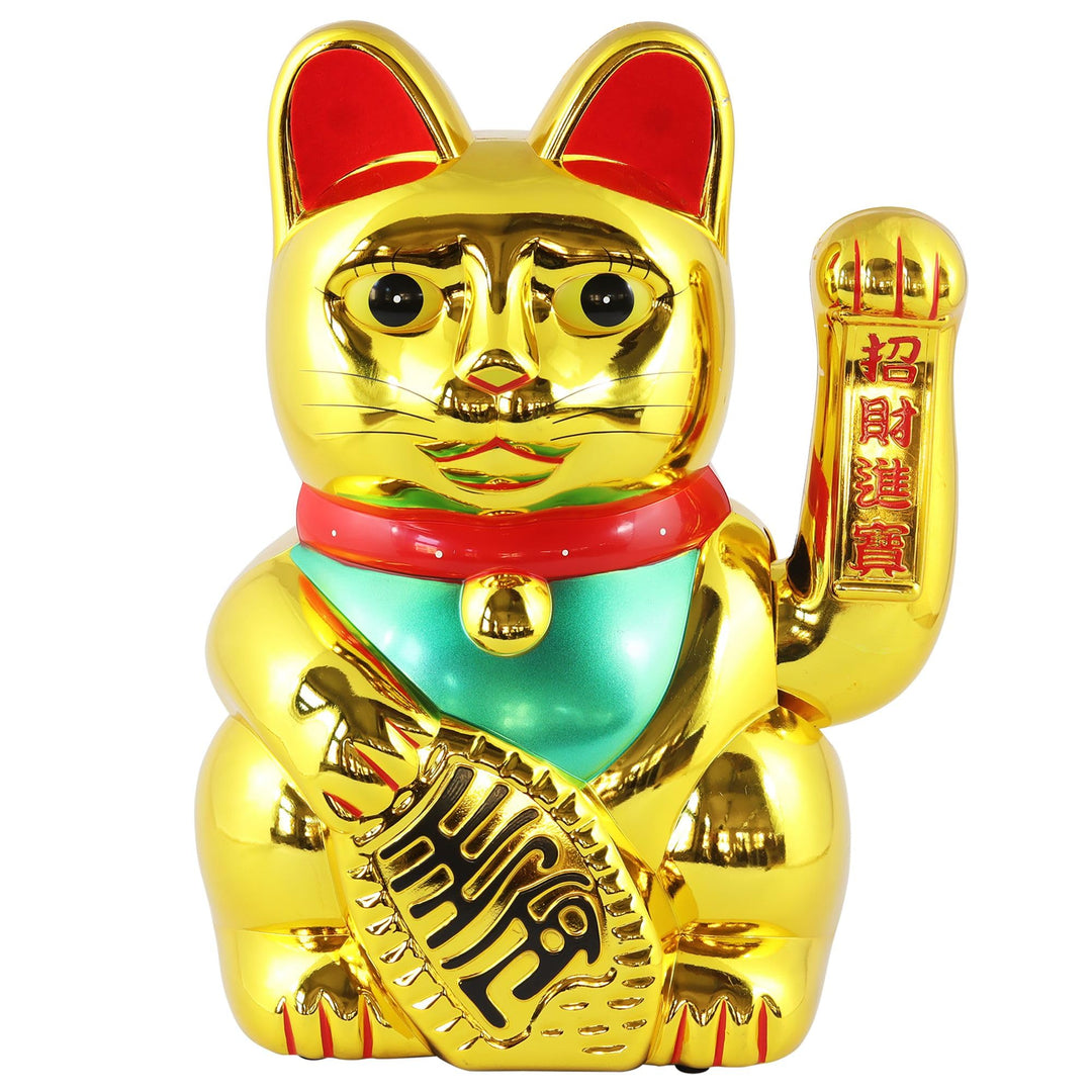 Freak Scene Glückskatze - Maneki-Neko - Winkekatze - 35 cm - Gold