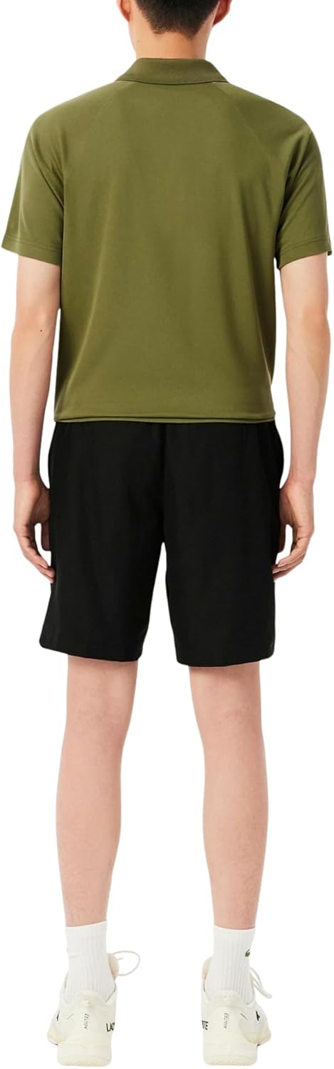Lacoste Herren Kurze Trainingshose GH9627, Männer Sportshorts,Freizeithose,Regular Fit XXS Schwarz,