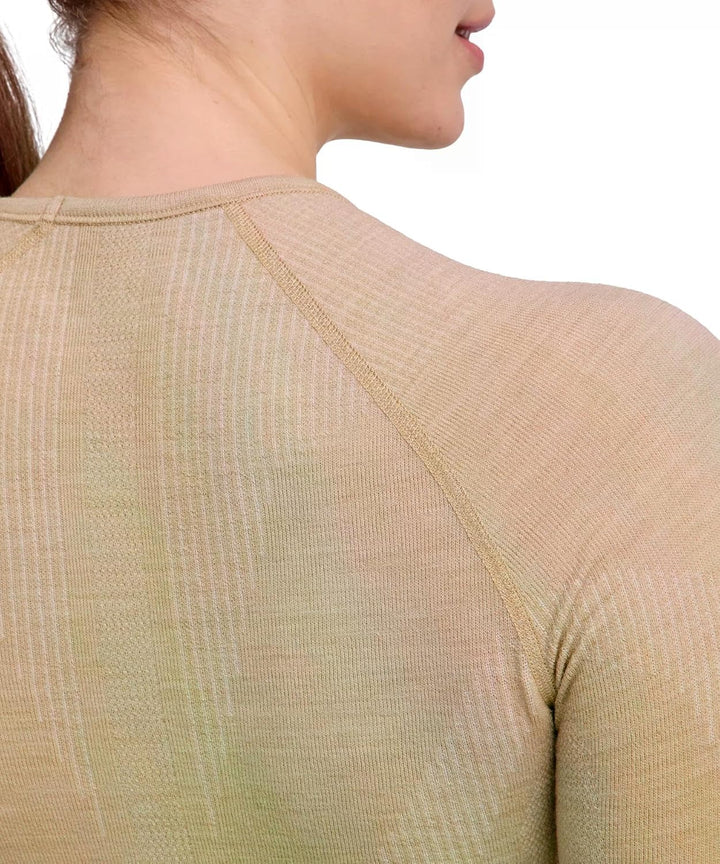 FALKE Damen Wool-Tech Round Neck Funktionsshirt Langarm atmungsaktiv klimaregulierend geruchshemmend