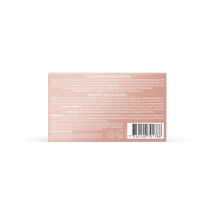 FOREO SUPERCHARGED Augen- und Lippenkontur Booster Serum - Leitfähige Augencreme - Niacinamid Serum