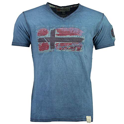 T-Shirt Mann Jacobin Marineblau M