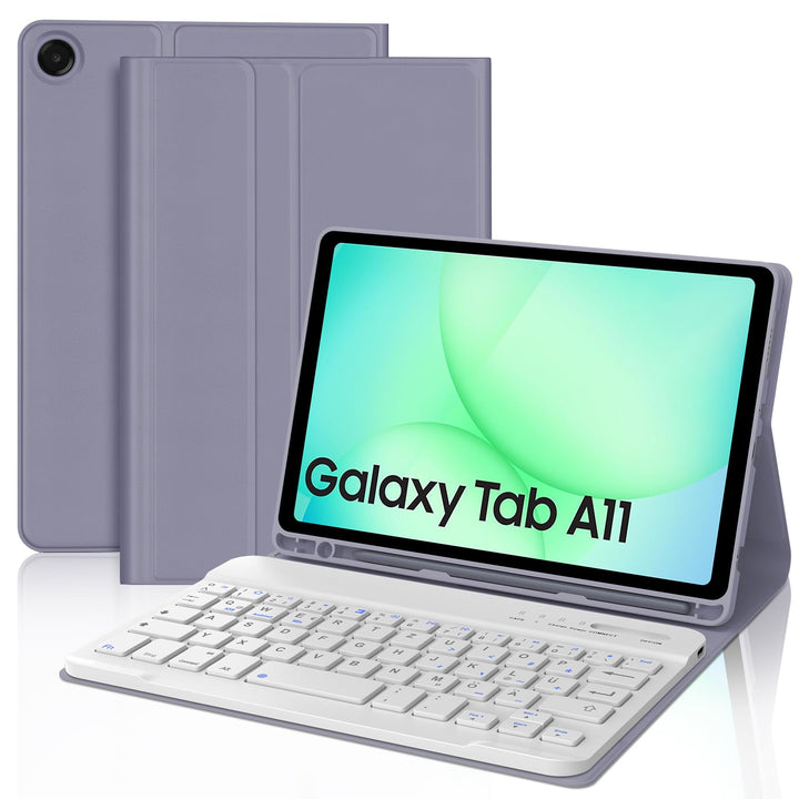 Tastatur für Samsung Galaxy Tab A11 8.7 Zoll 2025/A9 2023, Hülle mit Tastatur für Samsung Tab A11 Ma