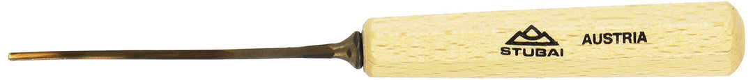 STUBAI Stemmeisen Stechbeitel Serie 52 - Form 14 | Gebogenes Hohleisen 2 mm, mit Holzgriff, zum Vors