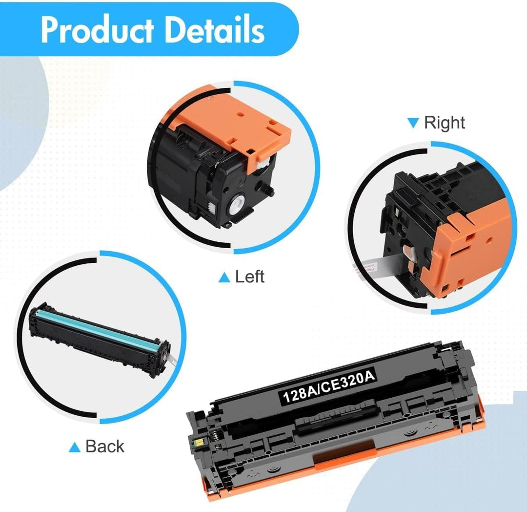 128A CE320A Toner Kompatibel für HP 128A Schwarz CE320A Laserjet Pro CM1415FN Color MFP CP1525N CP15