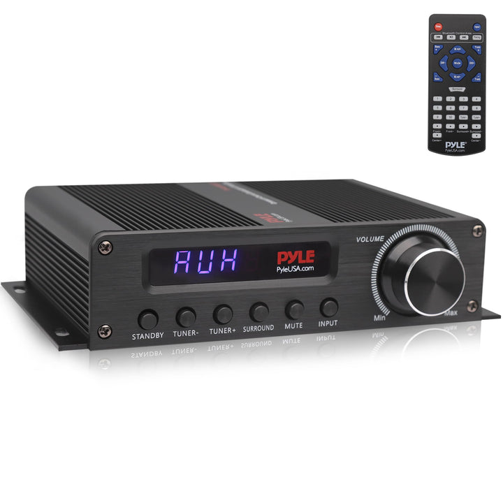 Pyle HiFi Verstärker 100W – Bluetooth Verstärker, Amplifier 5.1 Kanal Receiver mit HDMI, AUX, FM-Ant