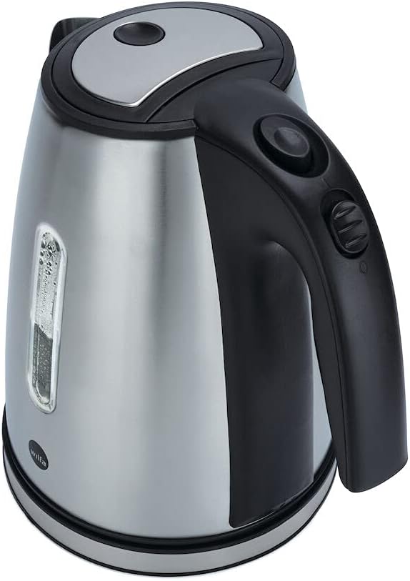 Wilfa RAPIDS Wasserkocher – 1,7 Liter – 2000 Watt – aussenliegende Wasserstandsanzeige, silber, WK3S