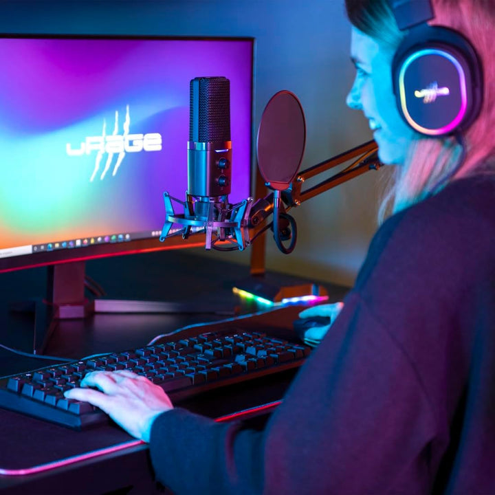 uRage Streaming-Mikrofon Stream 900 HD Studio, schwarz