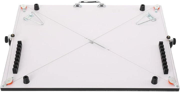 A2 Zeichenbrett, 60x45cm Tragbare Zeichenplatte Zeichentisch mit Paralleler Stange und Stützbeine, A