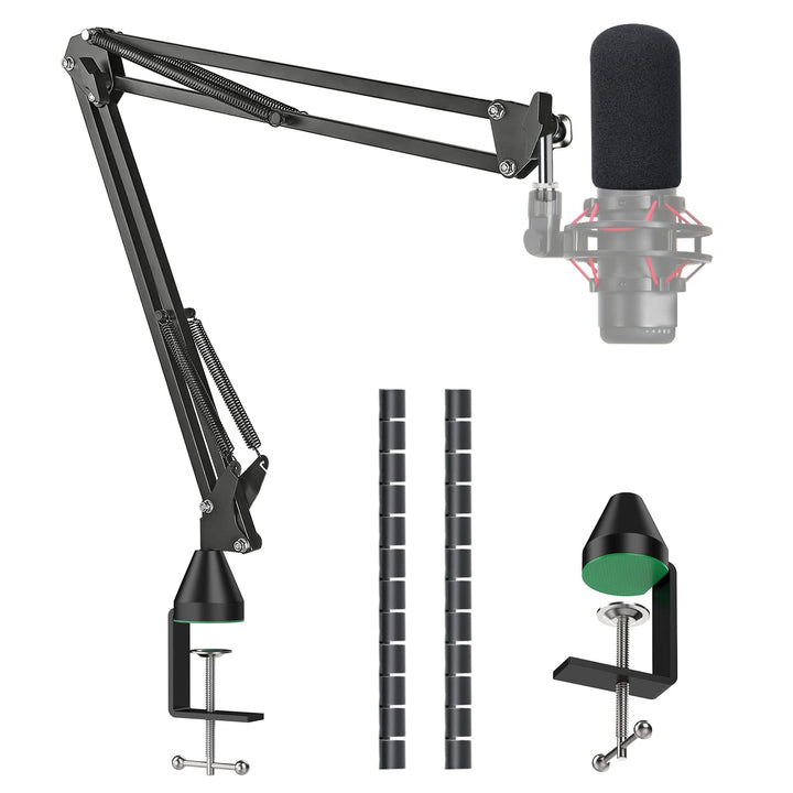 HyperX QuadCast Mikrofonarm - Mikrofonständer mit Popschutz kompatibel mit Hyperx QuadCast S Mikrofo