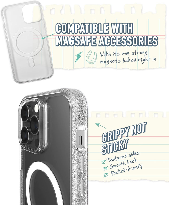 Smartish iPhone 14 Pro Max Slim Case – Gripmunk kompatibel mit MagSafe [leicht + schützend] Dünne Gr