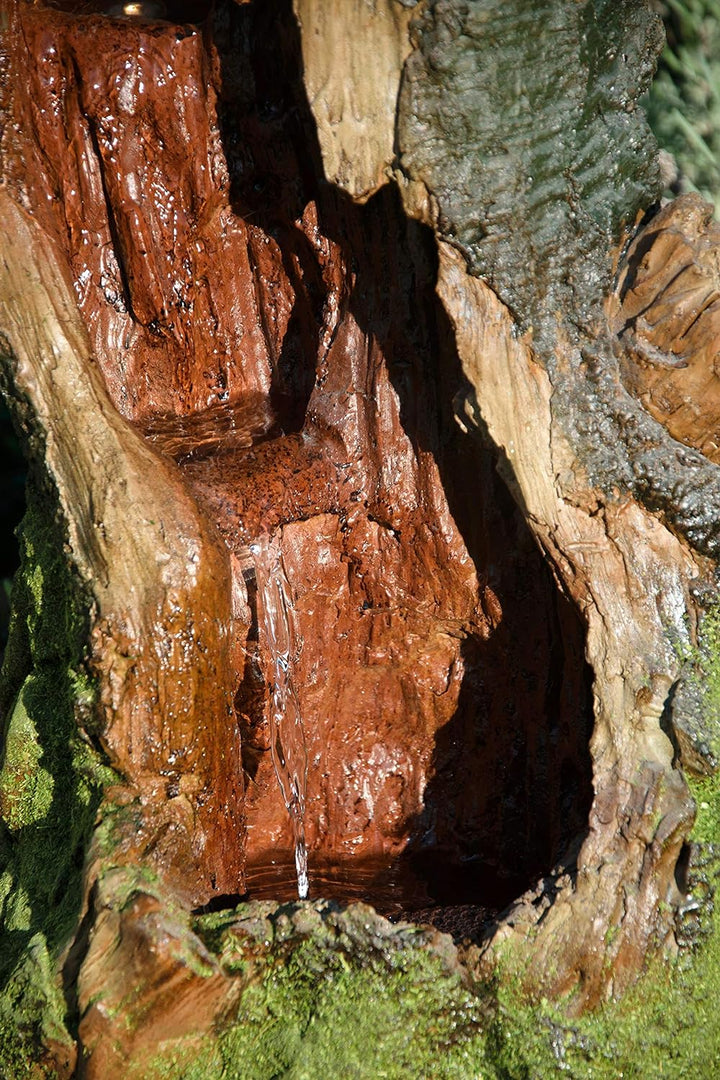 dobar® 96310e Grosser Design Gartenbrunnen Naturgeist | Terrassenbrunnen mit LED-Beleuchtung | Wasse