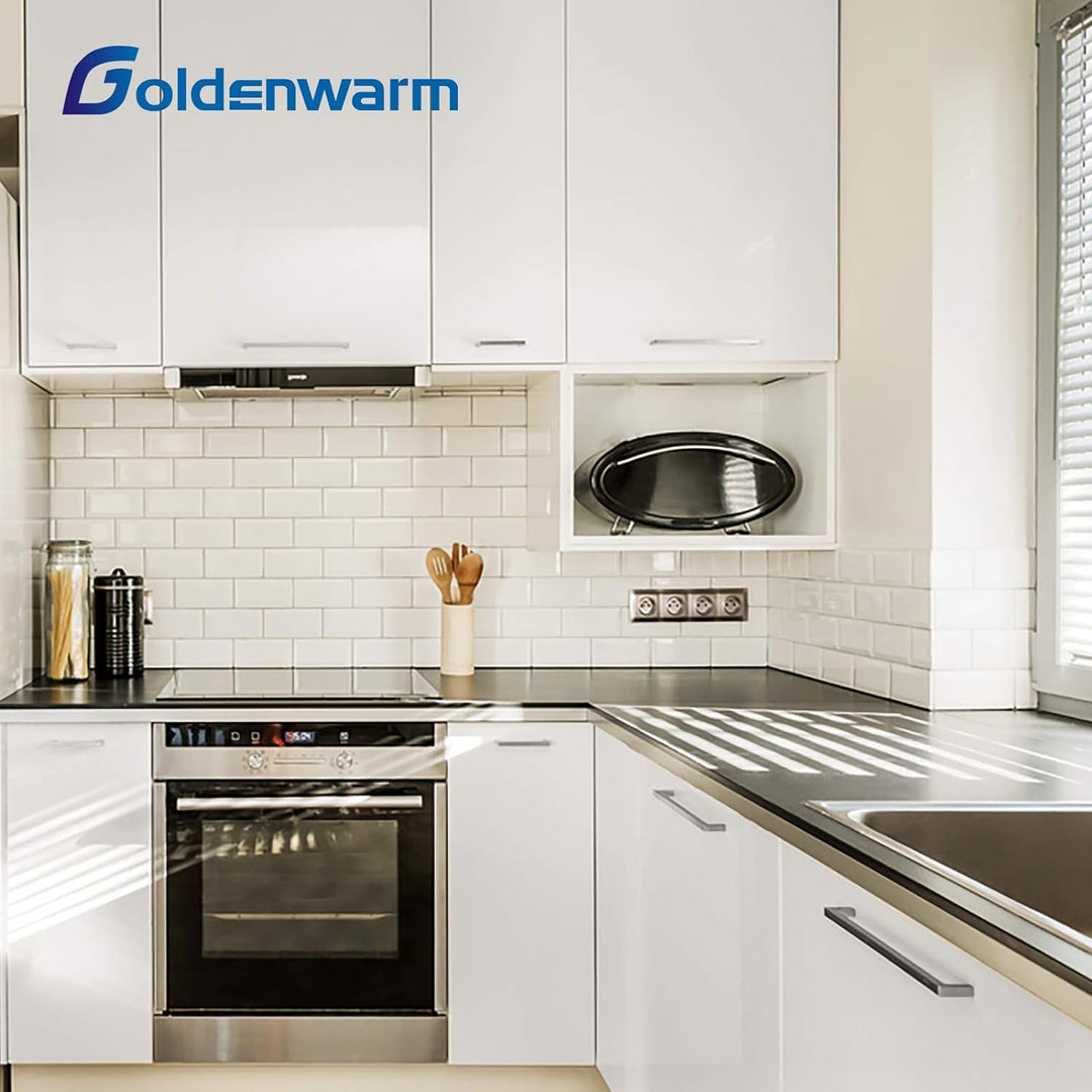 goldenwarm 10x Möbelgriff Stangengriff Edelstahl Gebürstet Schrankgriffe Schubladengriffe Küchenschr