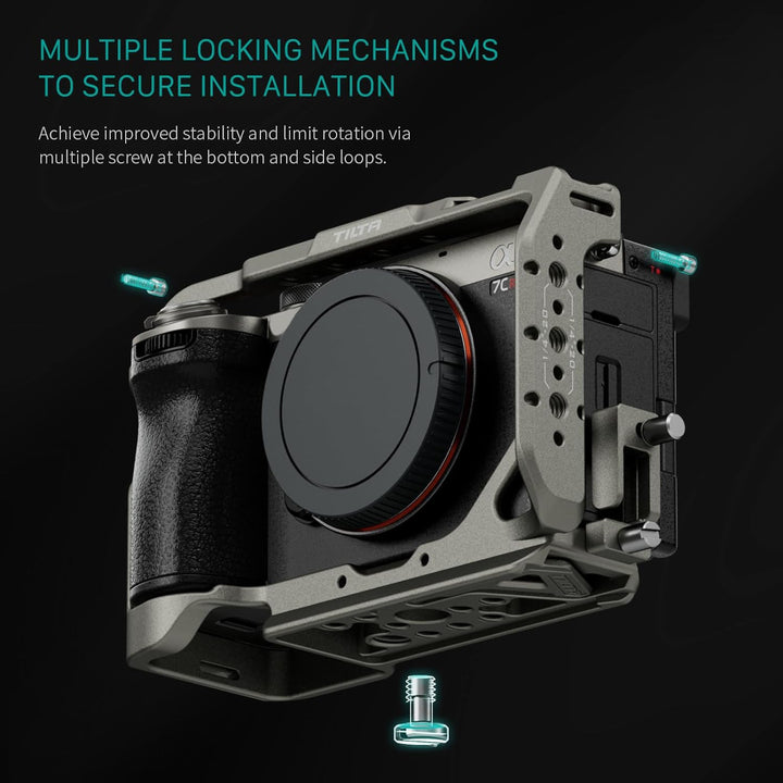 Tilta a7C II / a7C R Käfig, kompletter Kamerakäfig, kompatibel mit Sony a7C II/a7C R mit HDMI-Kabelk