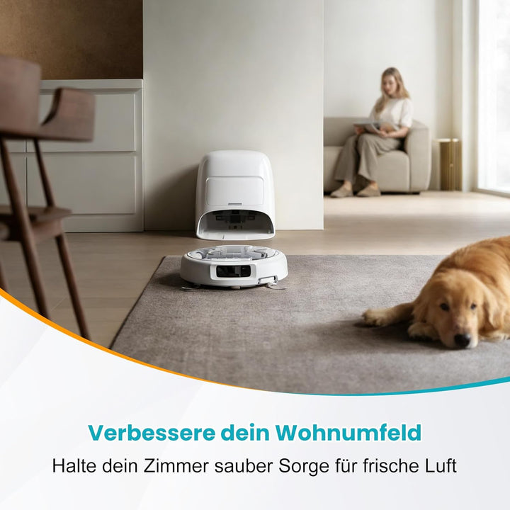 24 Stück Zubehör für DJI ROMO S/Romo P/Romo A Saugroboter, 2 Hauptbürste, 6 Staubbeutel, 6 Wischpads