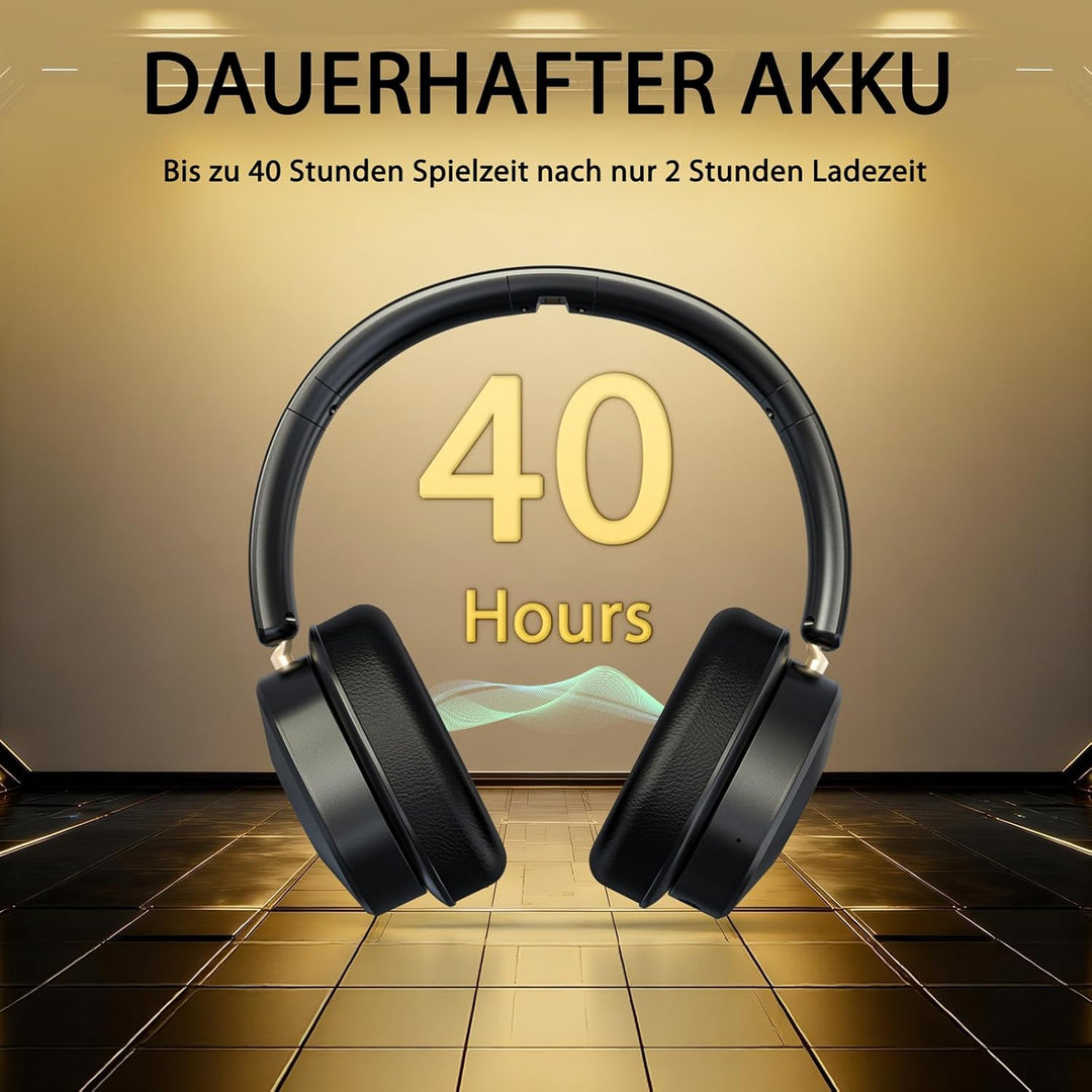 Funkkopfhörer für Fernseher, TV kopfhörer kabellos für Senioren mit Sender-Ladestation Plug-and-play