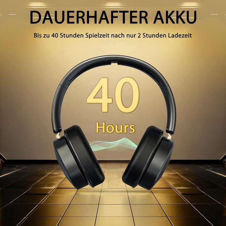 Funkkopfhörer für Fernseher, TV kopfhörer kabellos für Senioren mit Sender-Ladestation Plug-and-play