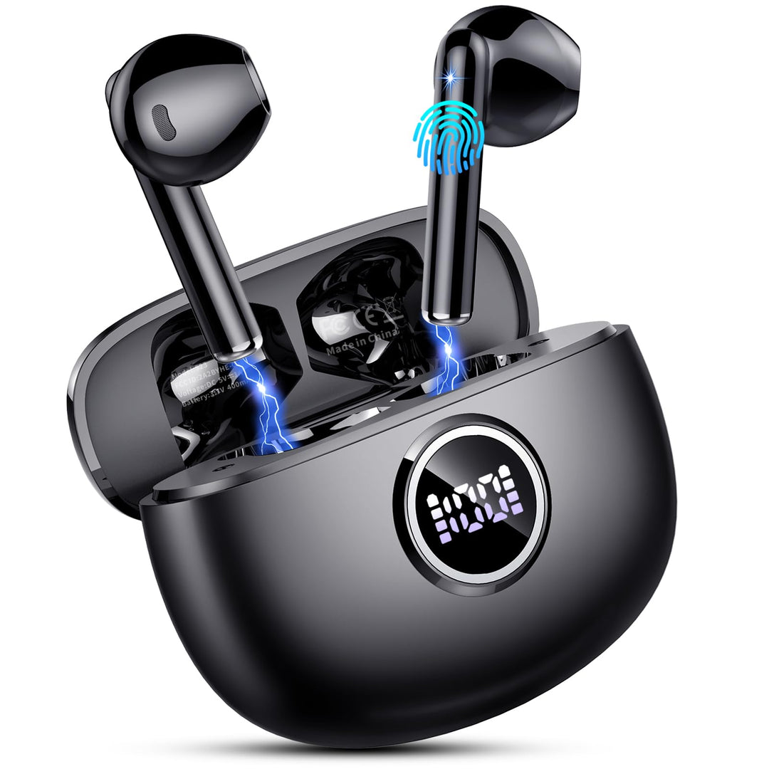 Bluetooth Kopfhörer, Kopfhörer Kabellos Bluetooth 5.4 mit 4 HD Mic Stereo HiFi, In Ear Kopfhörer 40H