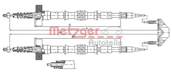 Metzger 11.5861 COFLE Seilzug, Feststellbremse
