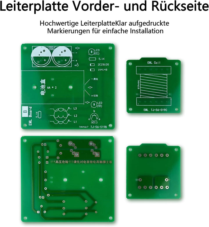 EIELE Elektromagnetischer Sender Elektronik bausatz löten bausatz DIY Kreatives Schiessspielset Elek