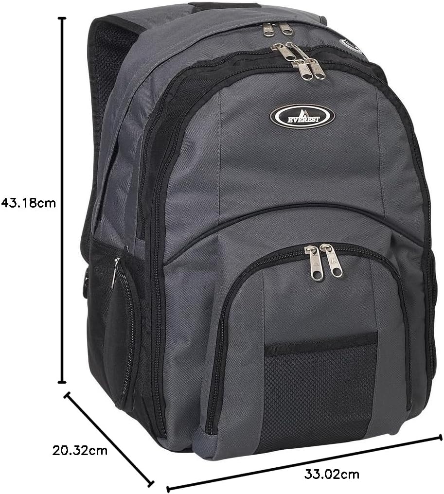 Everest Gepäck Laptop Rucksack, Charcoal/schwarz (grau) - 7045LT-CCA/BK Einheitsgrösse Charcoal/Schw