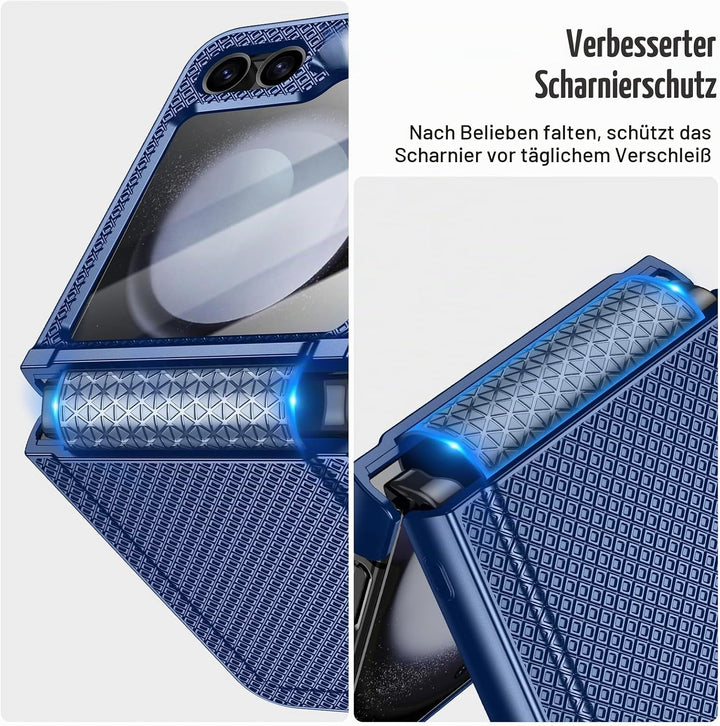 Doeshine für Samsung Galaxy Z Flip 5 Hülle für Mag-Safe mit Scharnierschutz &amp; Displayschutzfolie, Ru