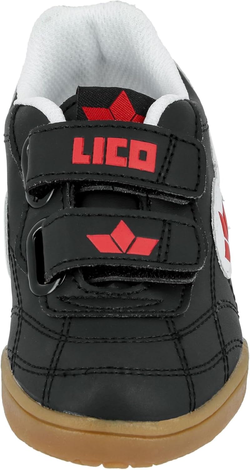 Lico Unisex Kinder Bernie V Hallenturnschuhe(Klettverschlüsse können variieren) 34 EU Schwarz, 34 EU