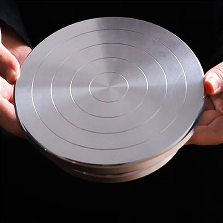 15/20/25/30CM Töpferscheibe Aluminium-Drehscheibe DIY Tonwerkzeuge Doppelseitige Kuchenkeramik-Drehs