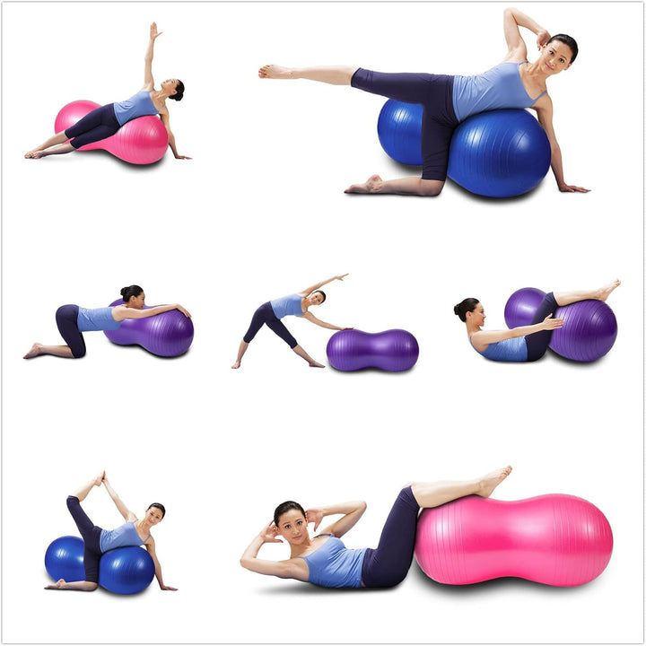 KRUIHAN Erdnuss Geformte Yoga Ball Übung - Hauptsport Turnhallen Gewichtsverlust Balancetraining Phy