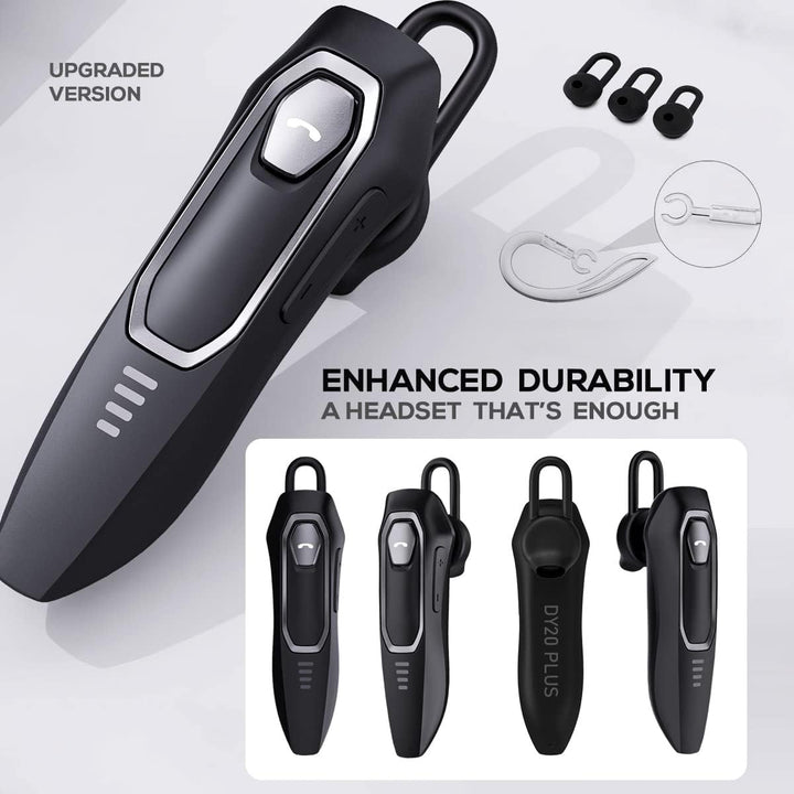 Micool Headset Bluetooth V5.0, Geräuschunterdrückung Freisprech Bluetooth Headset Handy 30 Stunden G