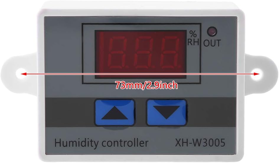 XH-W3005 Digitaler Feuchtigkeitsregler Hochgenauer Feuchtigkeitssensor Hygrometer 12V/24V/220V(12V),