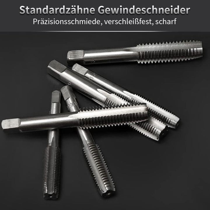 Cocoarm Gewindeschneider Set Gewindebohrer Set Gewindeschneider Set Profi 110 Stück/Set M2 M18 Gewin