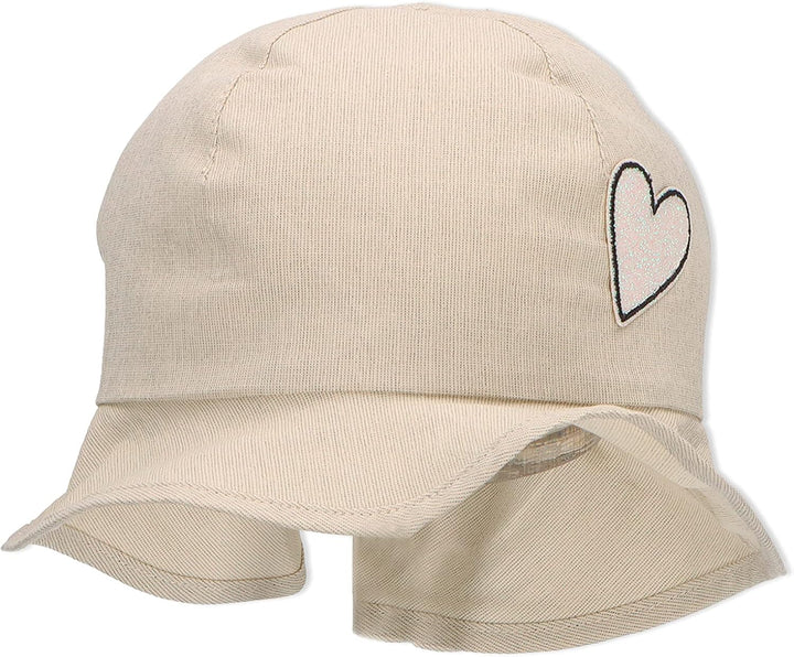 Sterntaler Mädchen Sonnenhut Flimmerherz Hut 43 beige, 43 beige