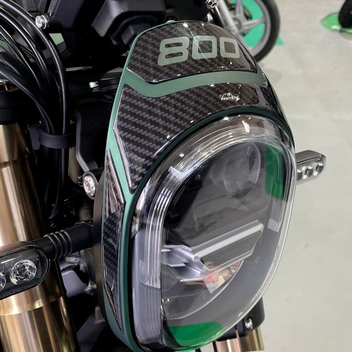 Resin Bike Aufkleber für Motorrad Kompatibel mit Benelli Leoncino 800 2022. Windschild-Rücklichtschu
