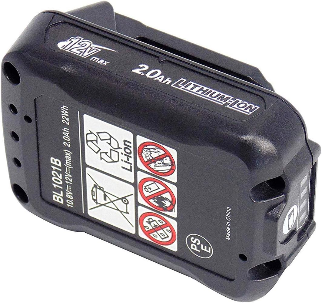 2X BL1021B 2.0Ah Akku mit Ladegerät DC10WD DC10SB für Makita 12V Akku BL1016 BL1015 BL1020 BL1041B 1