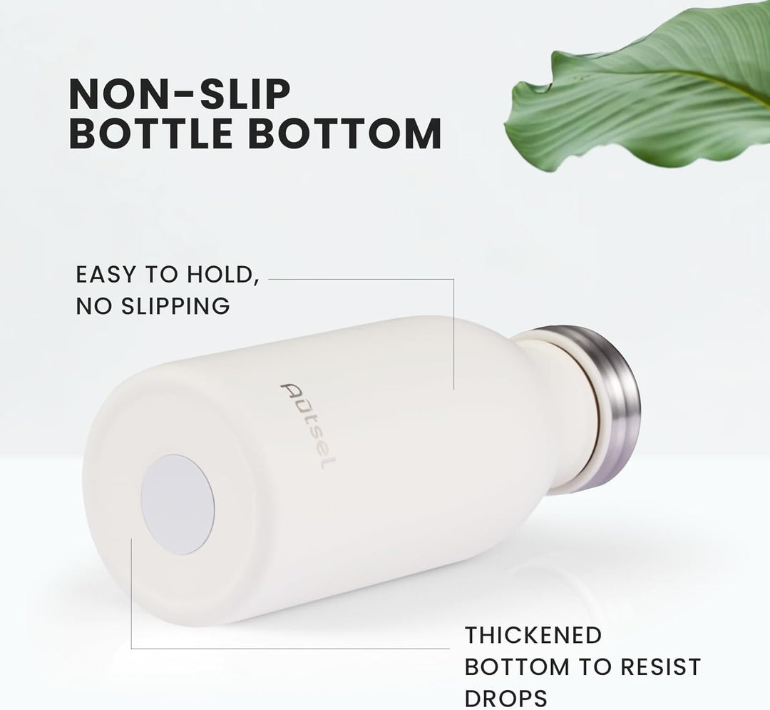 Trinkflasche Thermo Edelstahl 350ml für Heisse und Kalte Getränke für Büro Sport Outdoor Camping CRE