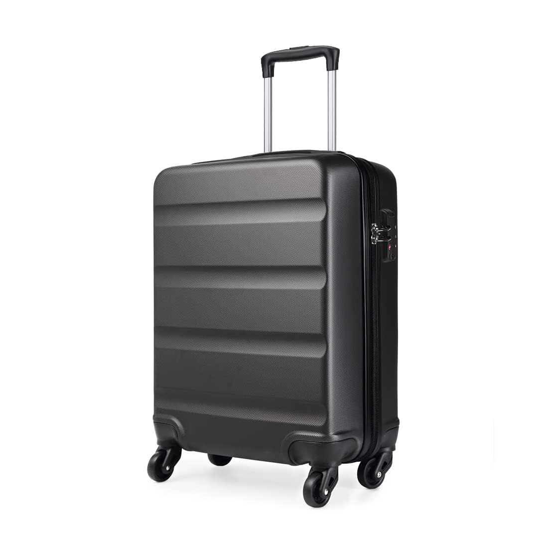 KONO Koffer Trolley Handgepäck Leicht Hartschalenkoffer aus ABS Reisekoffer mit 4 Rollen Handgepäck
