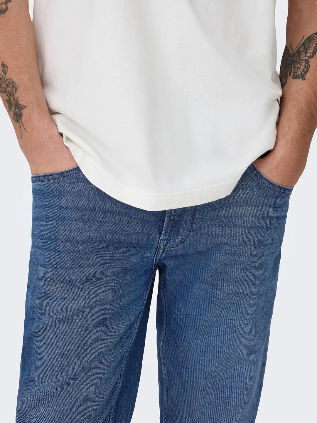 ONLY & SONS Male Slim Fit Jeans ONSLOOM Jog Life DK Blue PK 0431 NOOS 31W / 34L Blue Denim, 31W / 34