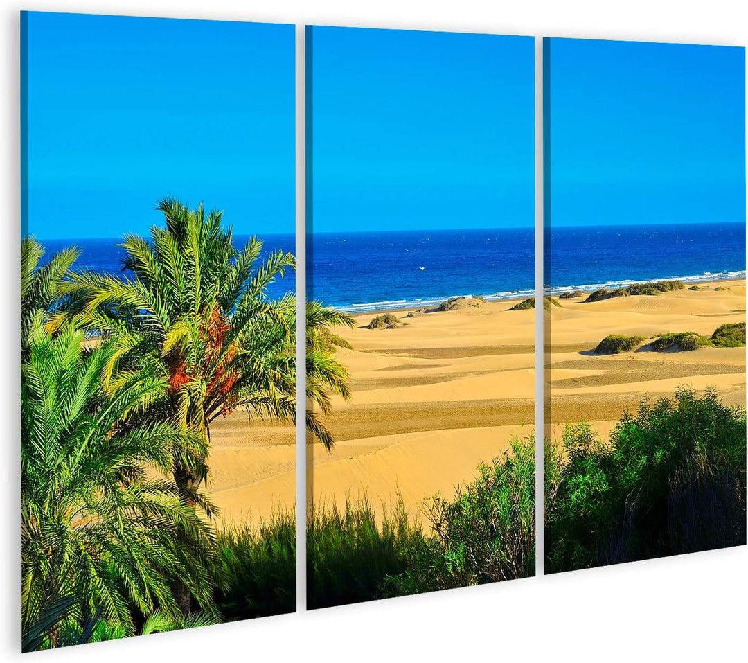 islandburner Bild auf Leinwand EIN Blick Auf Das Naturschutzgebiet Der Dünen Von Maspalomas Gran Can