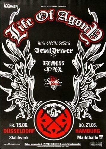 Life of Agony - Live in, Düsseldorf & Hamburg 2007 » Konzertplakat/Premium Poster | Live Konzert Ver