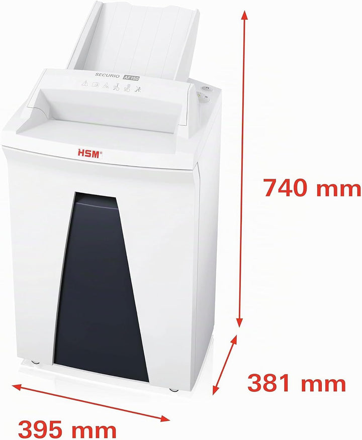 HSM SECURIO AF150 Office Autofeed Aktenvernichter, Sicherheitsstufe P4, Partikelschnitt, 150 Blatt a