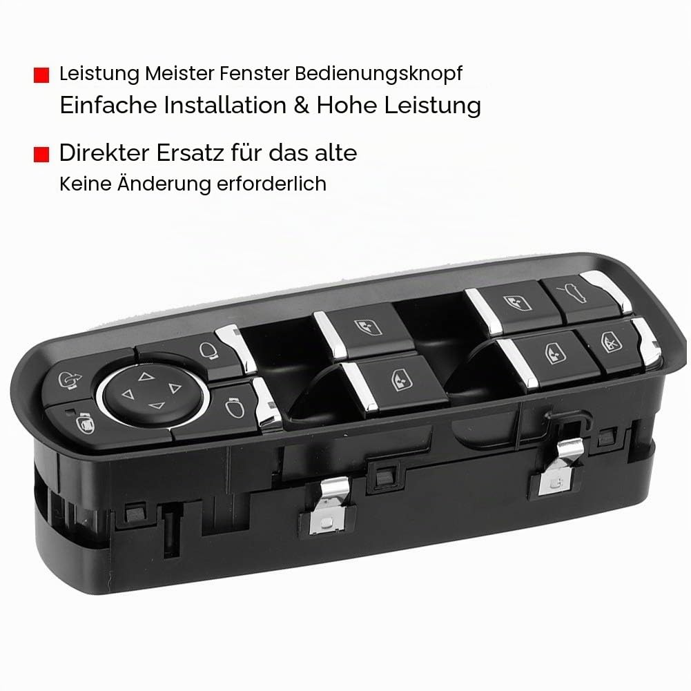 BOROCO Auto Fenster Schalter, Electric Power Master Fensterheber Schalter Passend Auto Zubehör für P
