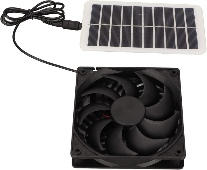 Solarpanel-Lüfter-Set, 3 W, Solarbetriebener Abluftventilator, Tragbarer Solar-Abluftventilator für